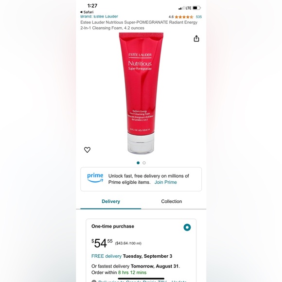 Estée Lauder Nutritious radiant energy 2-in-1 cleansing foam 125ml - Picture 4 of 4